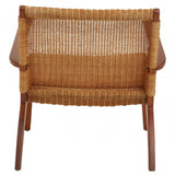 Java Woven Chair In Brown Natural Rattan