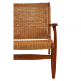 Java Woven Chair In Brown Natural Rattan