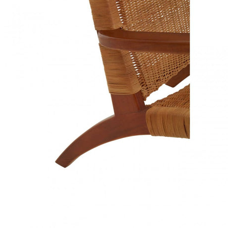 Java Woven Chair In Brown Natural Rattan