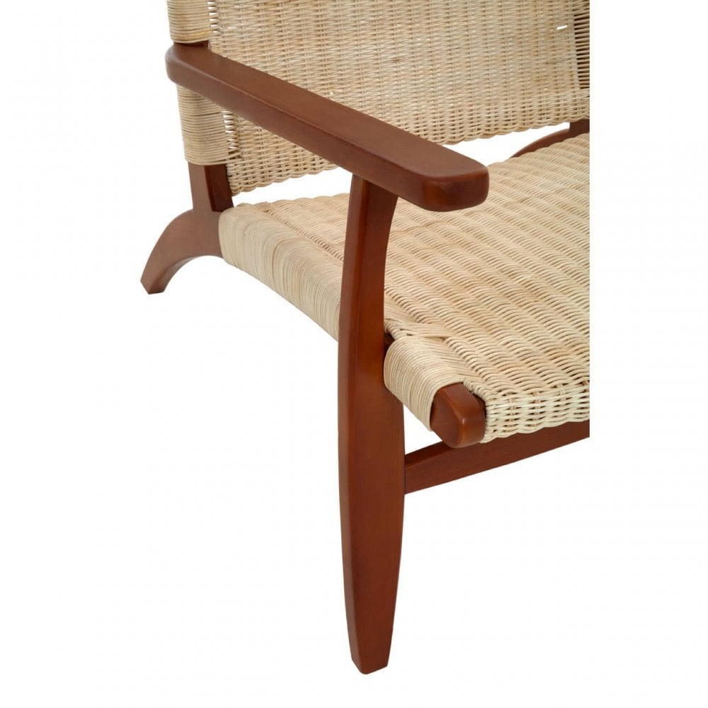 Java Woven Chair In Natural Rattan