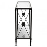 Axis Console Table With Black Finish Frame