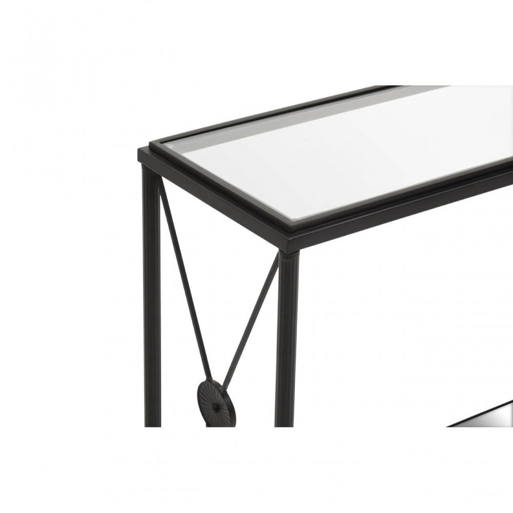 Axis Console Table With Black Finish Frame