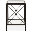 Axis Square Black Finish Side Table