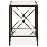 Axis Square Black Finish Side Table