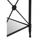 Axis Square Black Finish Side Table