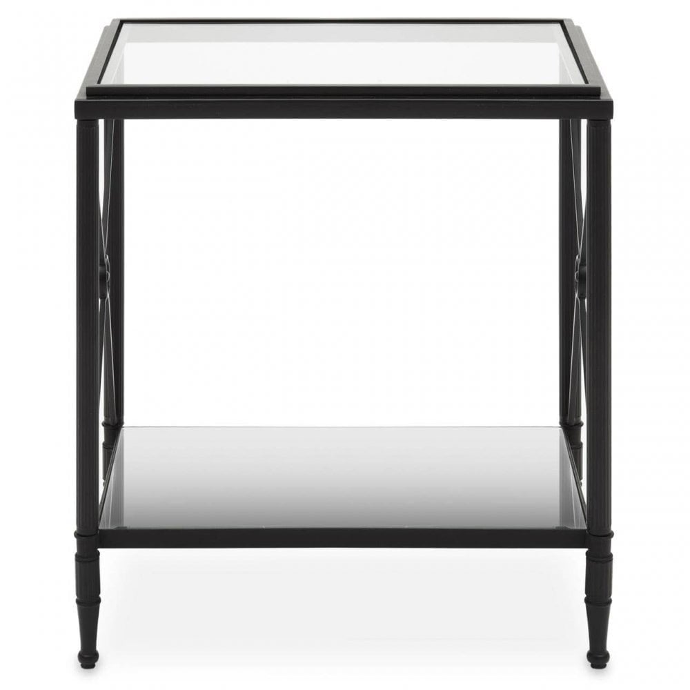 Axis Rectangular Black Finish Side Table