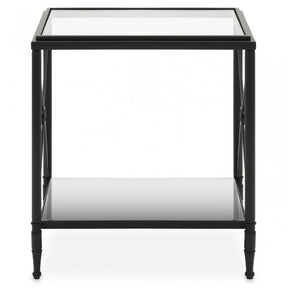 Axis Rectangular Black Finish Side Table