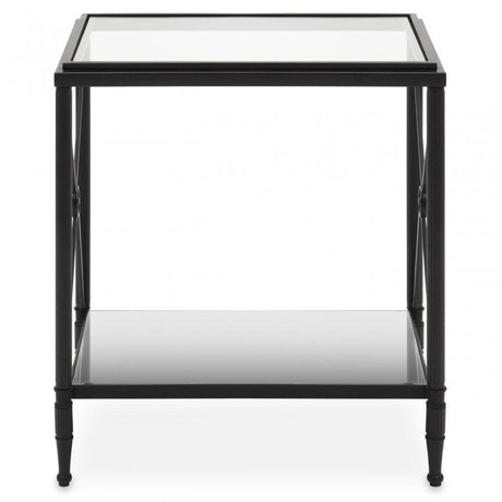 Axis Rectangular Black Finish Side Table