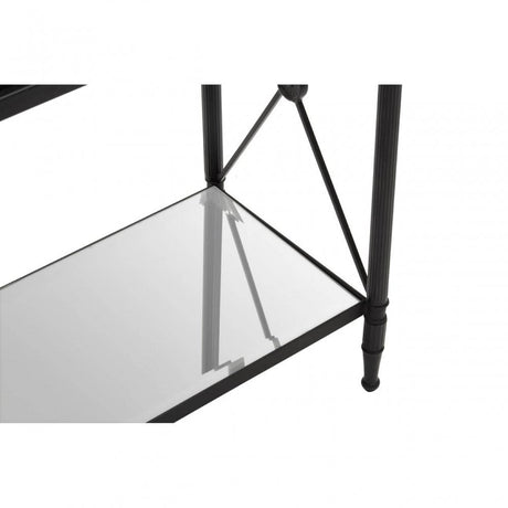 Axis Rectangular Black Finish Side Table
