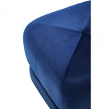 Kaia Midnight Blue Velvet Stool