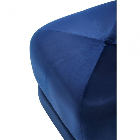 Kaia Midnight Blue Velvet Stool