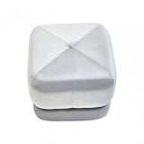 Kaia Grey Velvet Stool