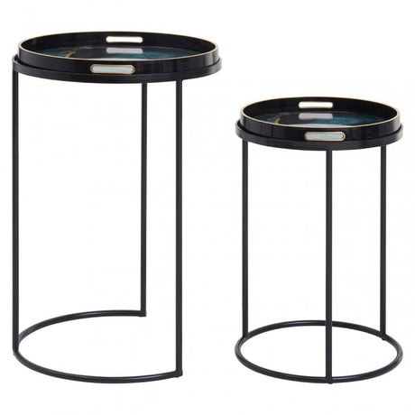Celina Set Of Two Agate Nesting Tables