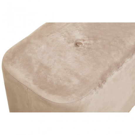 Hartford Mink Stool With Matte Gold Base