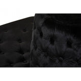 Hartford Black  Tufted Round Sofa