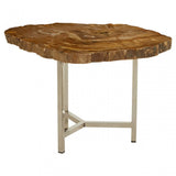 Relic Small Petrified Wood Side Table