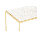 Templar Gold Finish Console Table