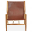 Kendari Antique Dark Brown Leather Chair