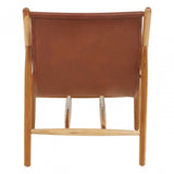 Kendari Antique Dark Brown Leather Chair
