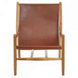 Kendari Antique Dark Brown Leather Chair