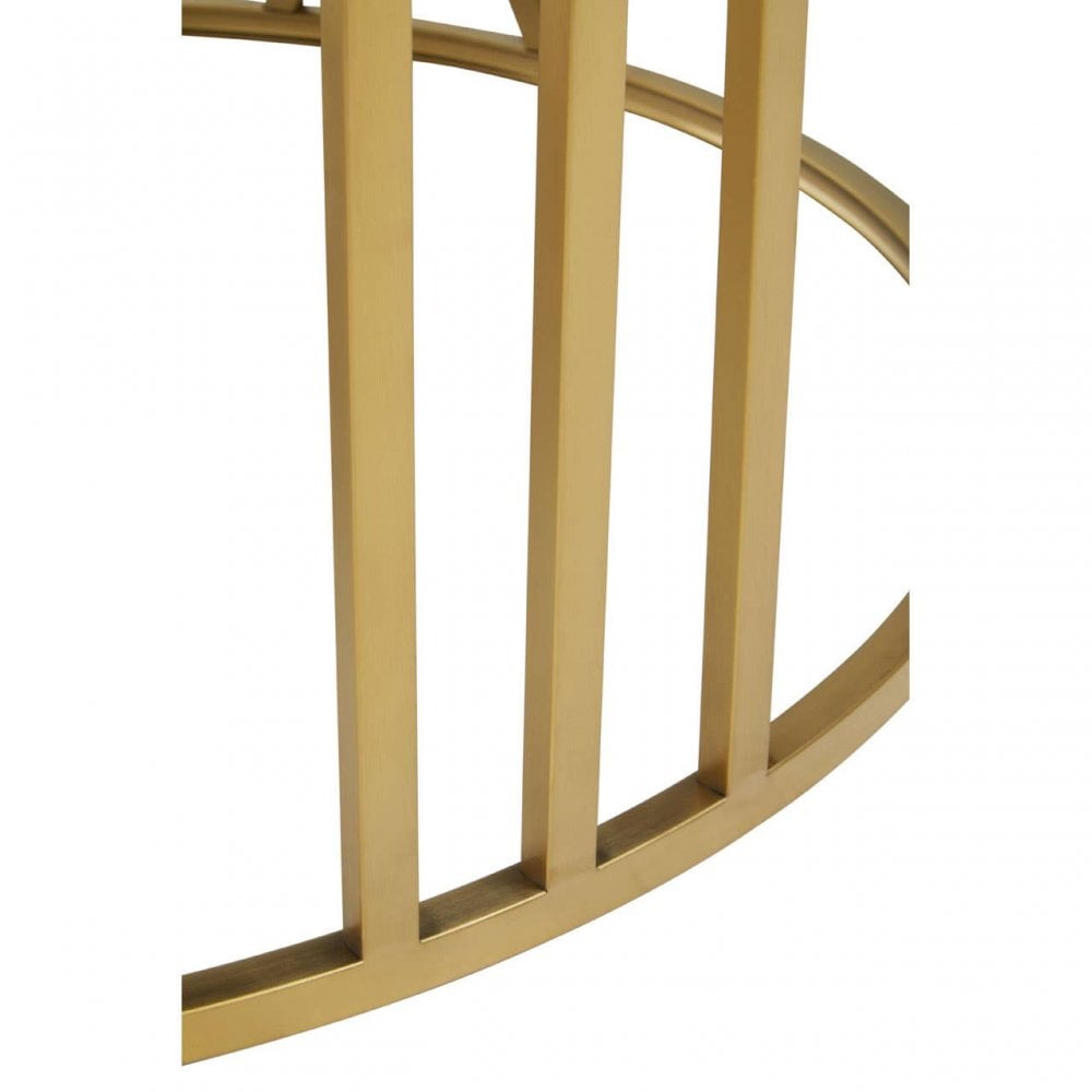 Alana Coffee Table With Gold Finish Frame