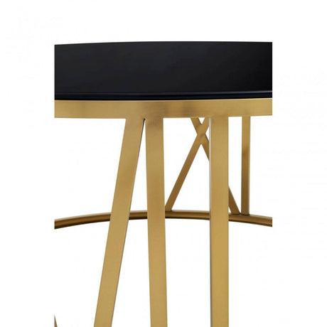 Alana Coffee Table With Gold Finish Frame