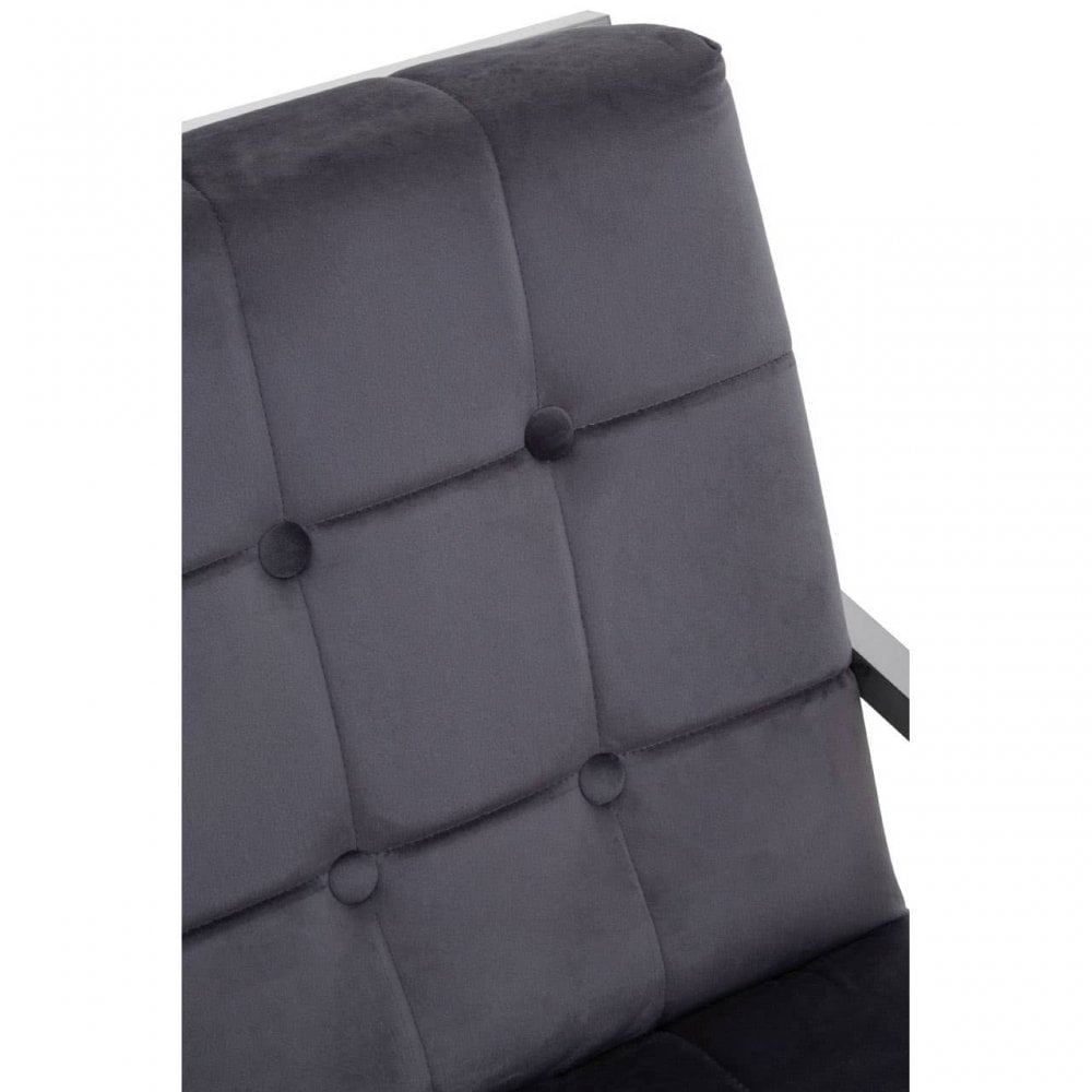 Hana Grey Velvet Chair