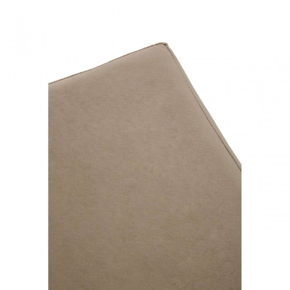 Hagen Mink And Silver Square Stool