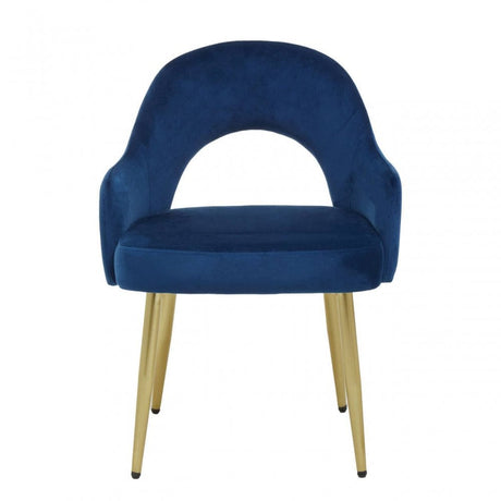 Dani Midnight Velvet Dining Chair