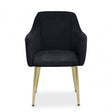 Darcy Black Velvet Dining Chair