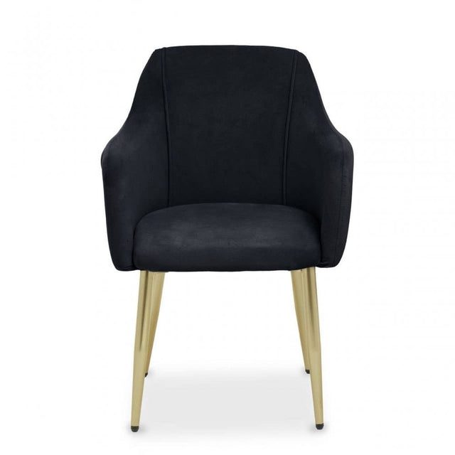 Darcy Black Velvet Dining Chair