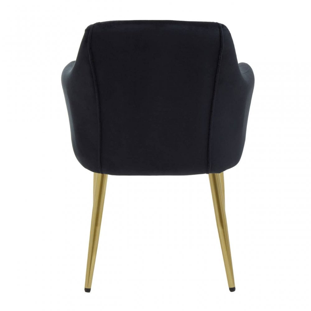 Darcy Black Velvet Dining Chair