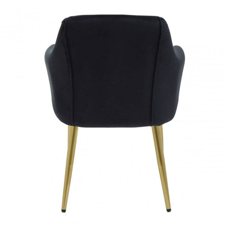 Darcy Black Velvet Dining Chair