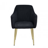 Darcy Black Velvet Dining Chair