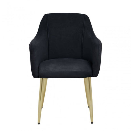 Darcy Black Velvet Dining Chair