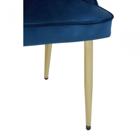 Demi Midnight Velvet Dining Chair