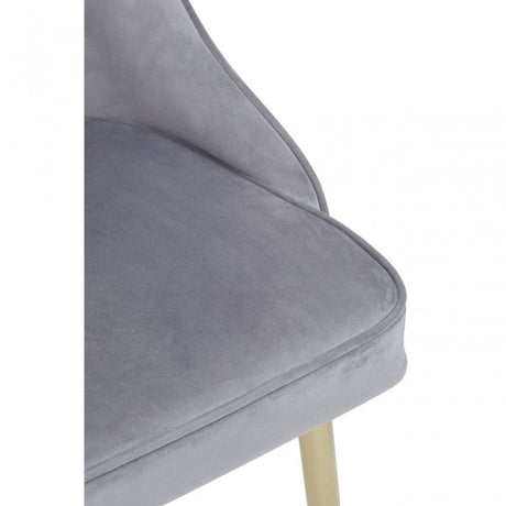 Demi Grey Velvet Dining Chair