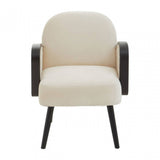 Hala Natural Velvet Armchair