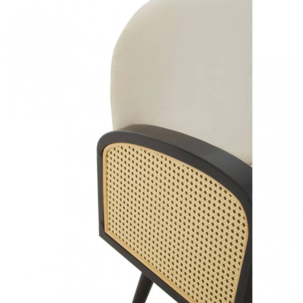 Hala Natural Velvet Armchair
