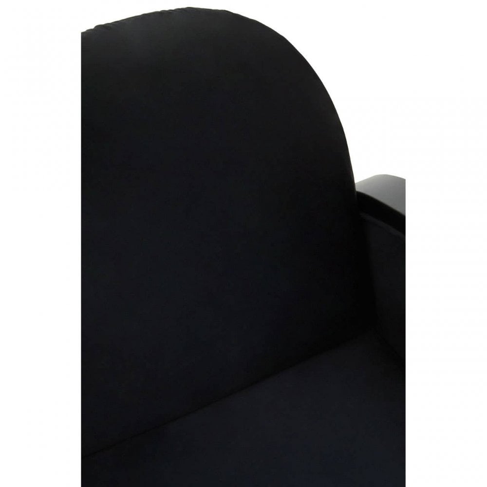 Hala Black Velvet Armchair