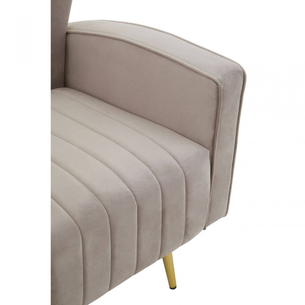 Hayley Mink Velvet Armchair