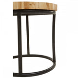 Malang Round Table With Iron Frame