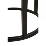 Malang Round Table With Iron Frame