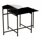 Ramus Two Tier Black And White Ombre Side Table