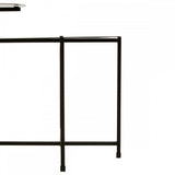 Ramus Two Tier Black And White Ombre Side Table