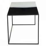 Ramus Three Piece Black And White Ombre Coffee Table