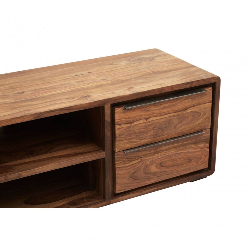 Surati One Door Sheesham And Acacia Wood Media Unit