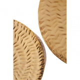 Templar Set Of 2 Gold Finish Stools