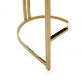 Piermont Black Velvet & Gold Bar Stool