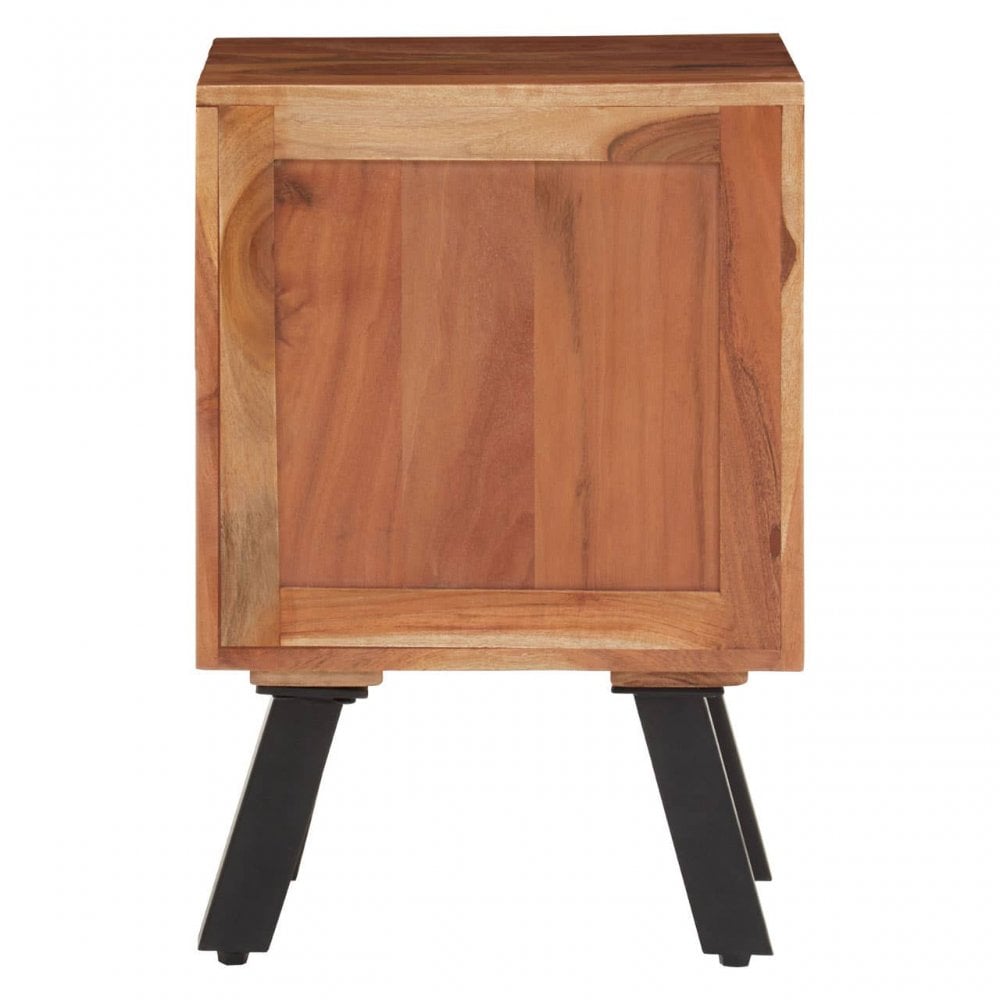 Nashik Three Drawer Acacia Side Table